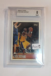 Kobe Bryant Topps Rookie Card Graded Beckett 8