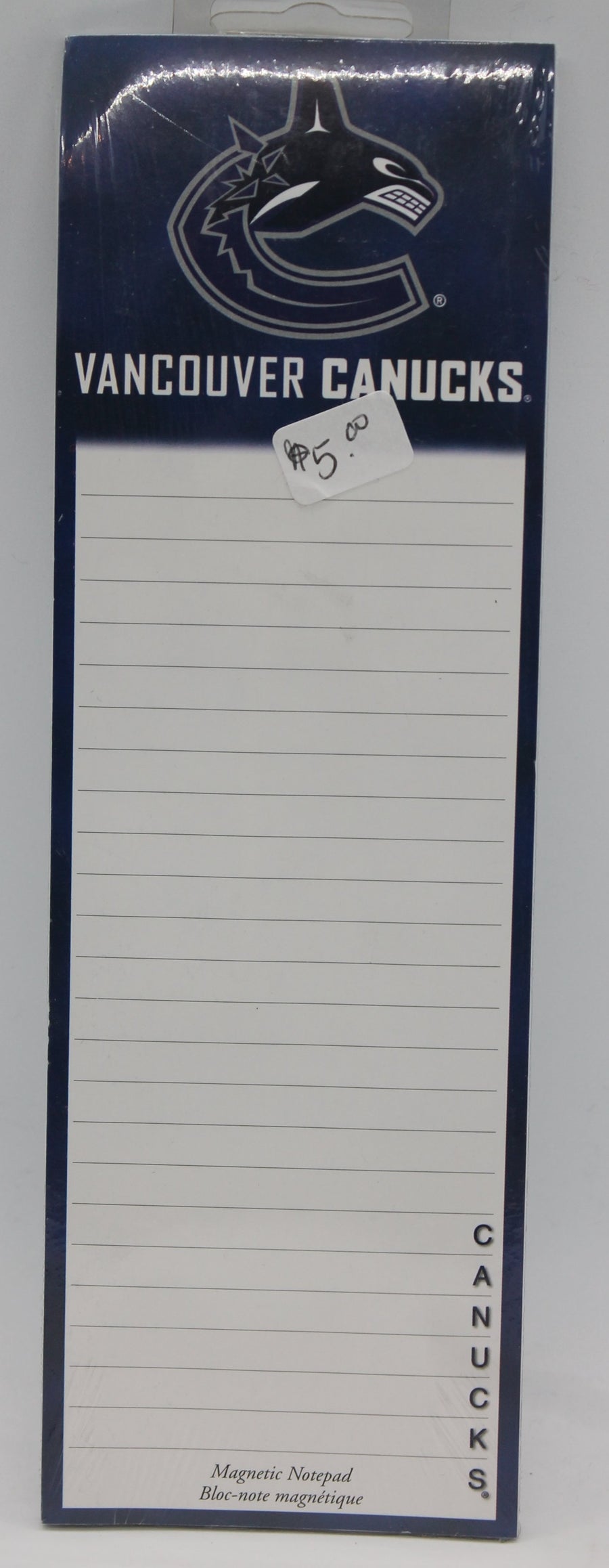 NHL Vancouver Canucks Magnetic Notepad