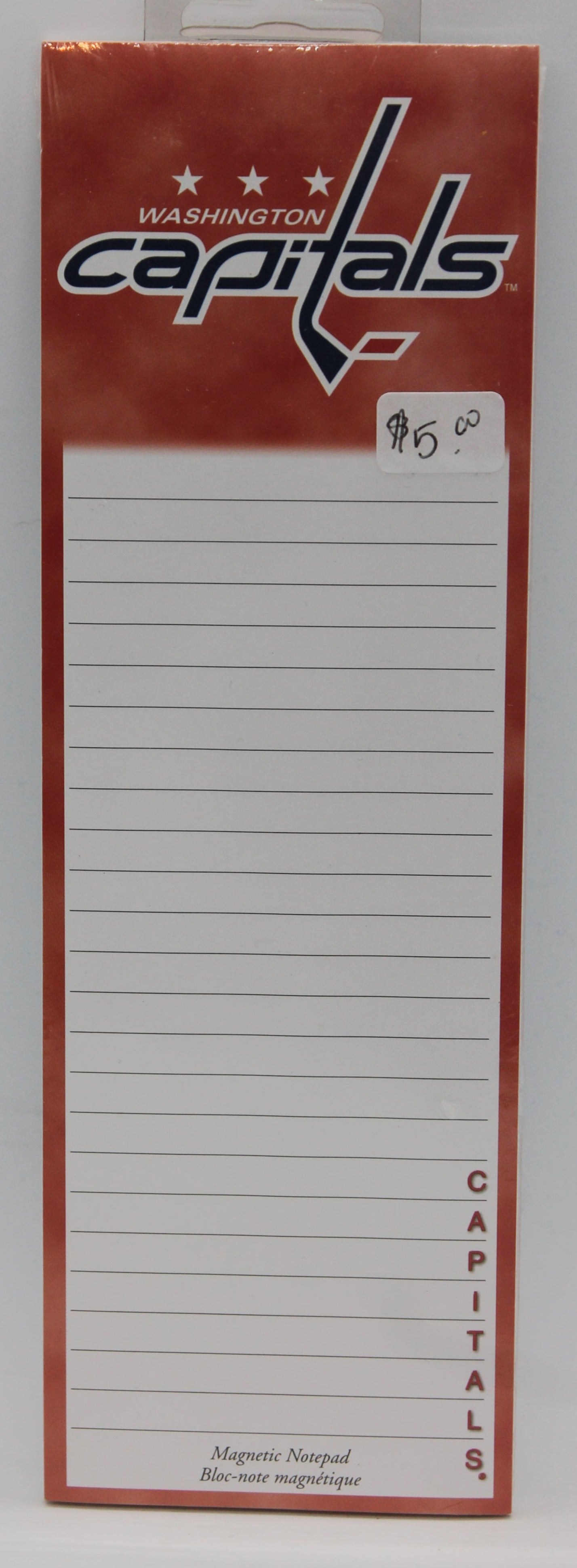NHL Washington Capitals Magnetic Notepad