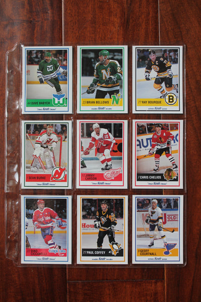 1990-91 Kraft Dinner NHL Hockey Factory Card Set