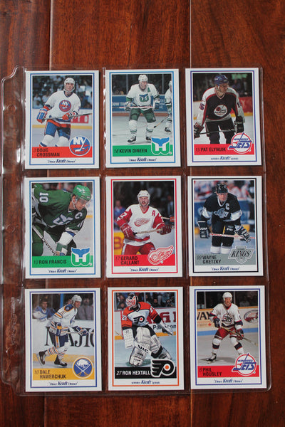 1990-91 Kraft Dinner NHL Hockey Factory Card Set