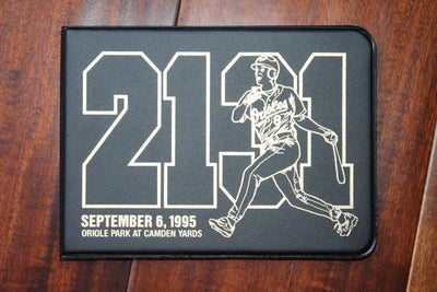 Cal Ripken Jr Gold Stamp Wallet Commemorating 2131 Consecutive Games Played