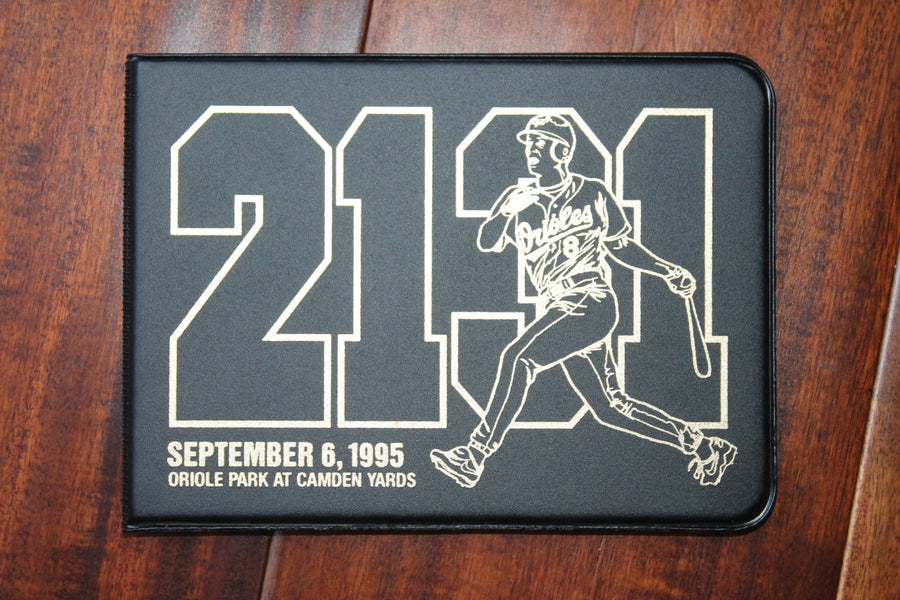 Cal Ripken Jr Gold Stamp Wallet Commemorating 2131 Consecutive Games Played