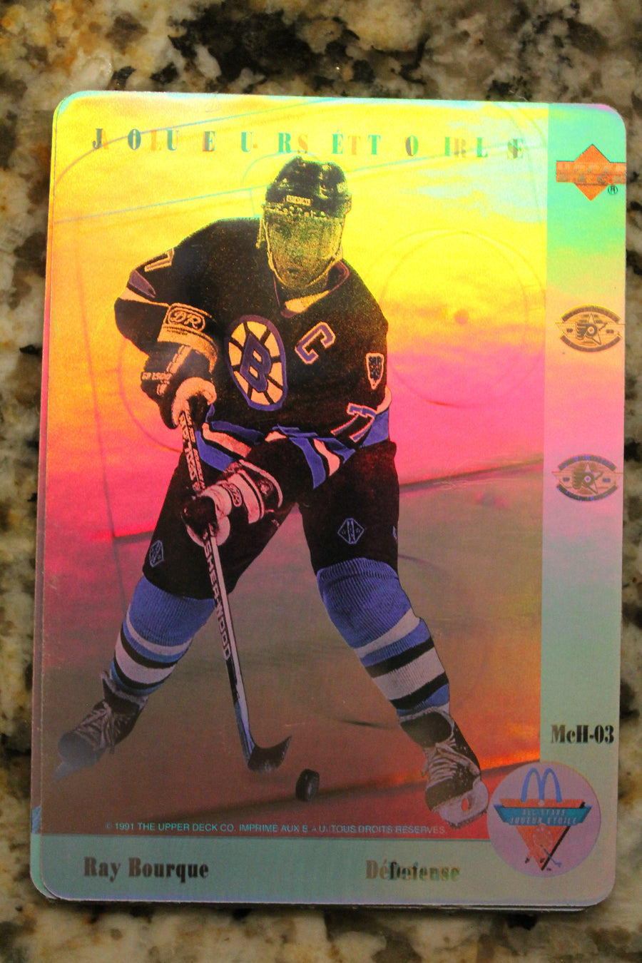 1991-92 McDonalds Upper Deck NHL Hockey 6 Card Hologram Set