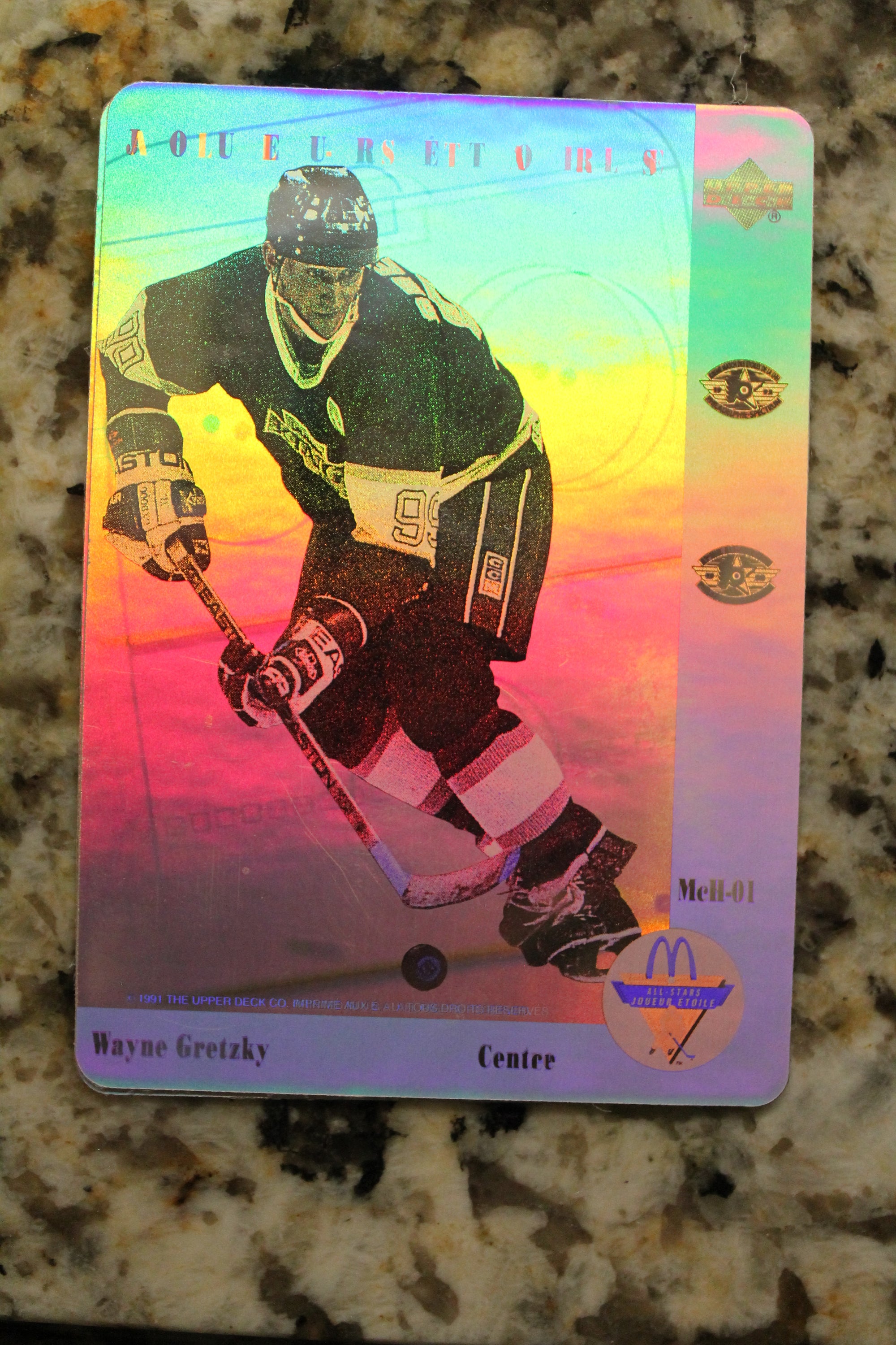 1991-92 McDonalds Upper Deck NHL Hockey 6 Card Hologram Set