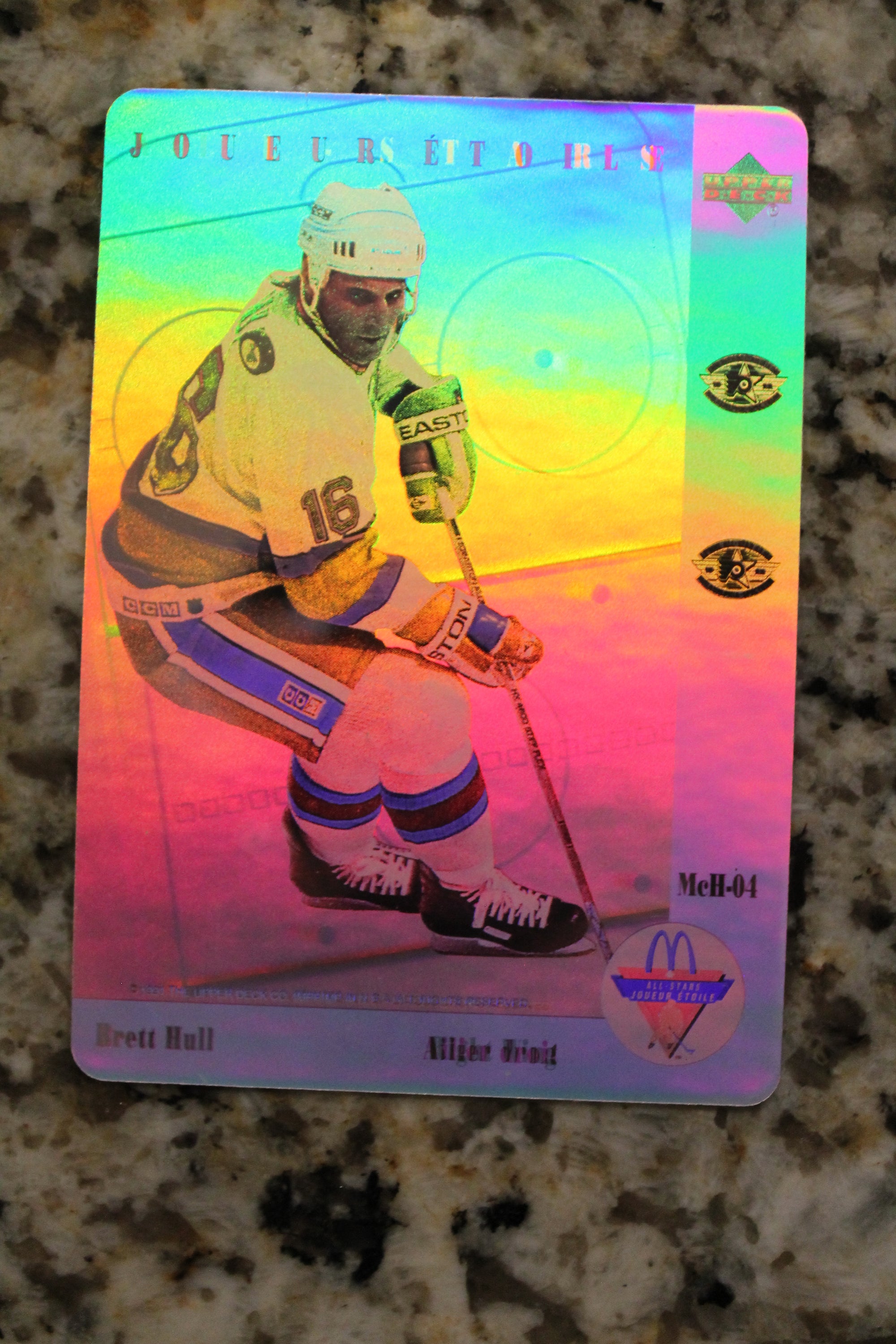 1991-92 McDonalds Upper Deck NHL Hockey 6 Card Hologram Set