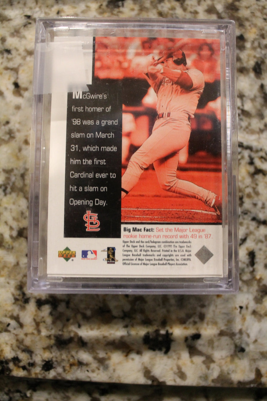 1998 Upper Deck Mark McGwire's Chase for 62 Set of (30)