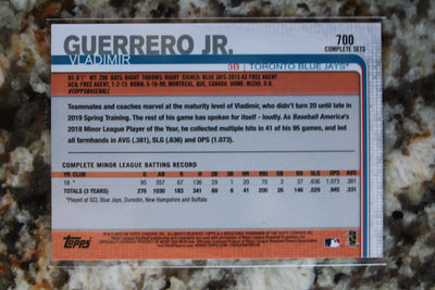 Vladimir Guerrero Jr. 2019 Topps Rookie Card