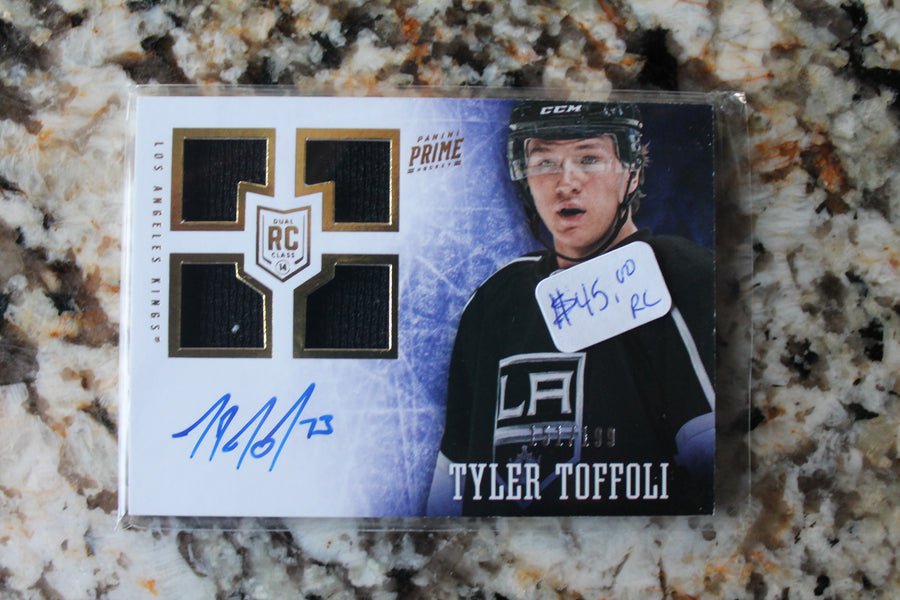 Tyler Toffoli 2013-14 Panini Prime - Prime Rookies Quad Rookie Card #151/199