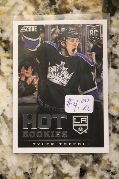 Tyler Toffoli 2013-14 Score - [Base] #598 Hot Rookies - Tyler Toffoli Rookie Card