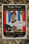 Max Scherzer 2008 Topps Heritage Rookie Card