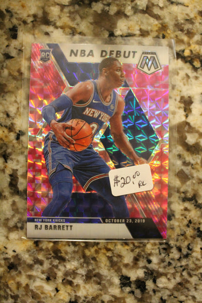 RJ Barrett 2019-20 Panini Mosaic Pink Camo Prizm Rookie Card