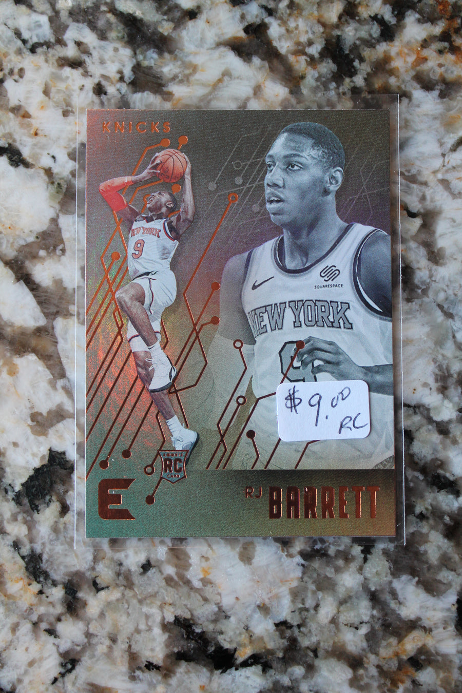 RJ Barrett 2019-20 Panini Chronicles Essentials Bronze Rookie Card