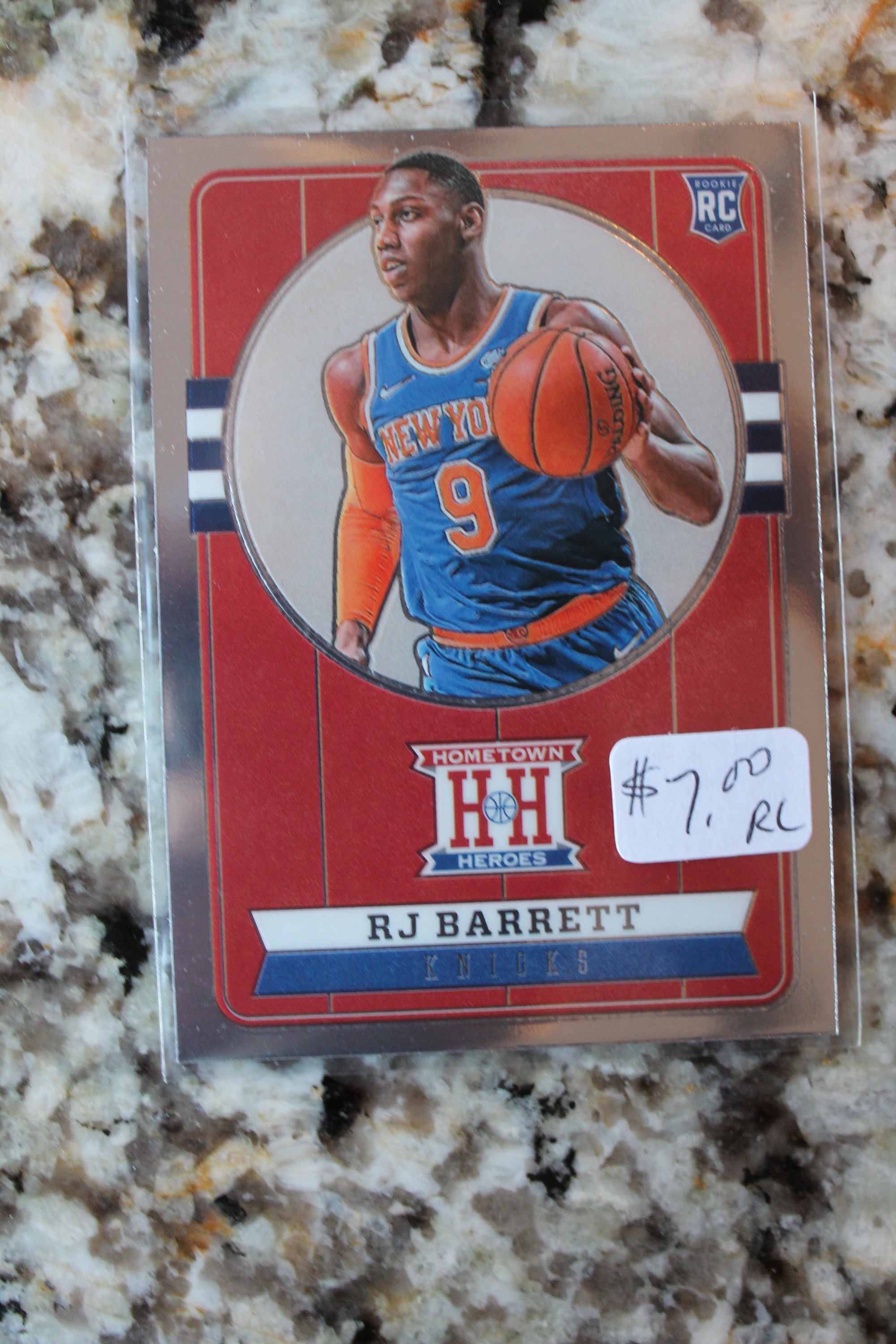 RJ Barrett 2019-20 Panini Chronicles Hometown Heroes Optic Rookie Card