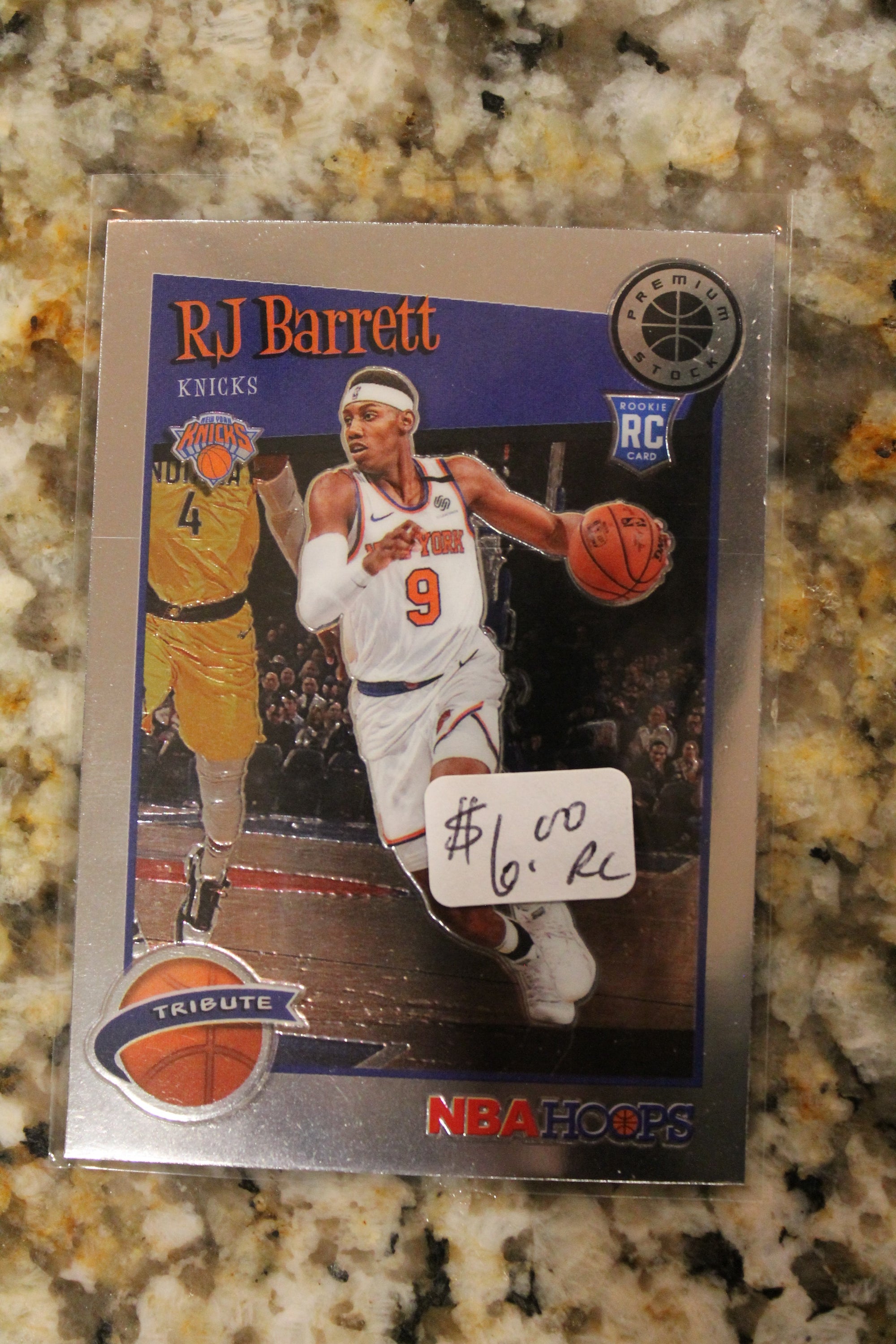 RJ Barrett 2019-20 Panini NBA Hoops Premium Stock Rookie Card