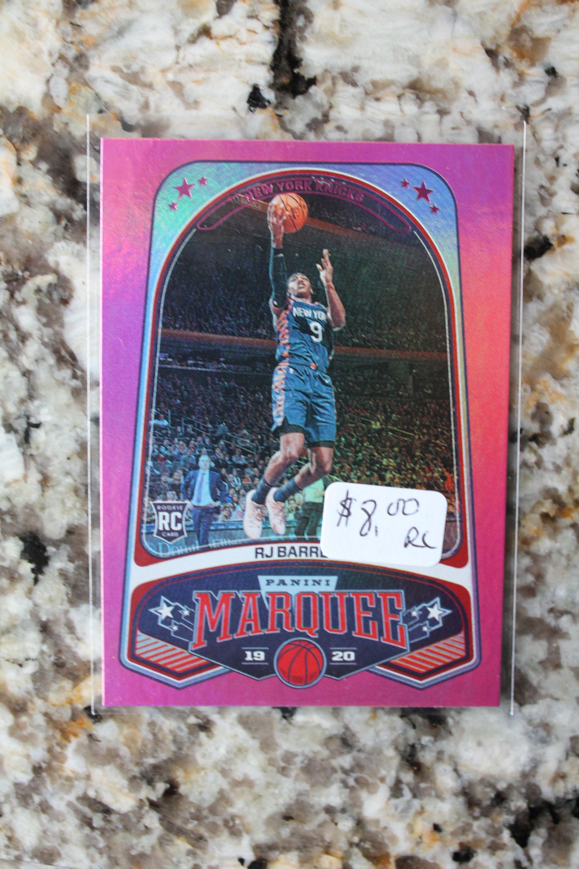 RJ Barrett 2019-20 Panini Chronicles Pink Marquee Rookie Card