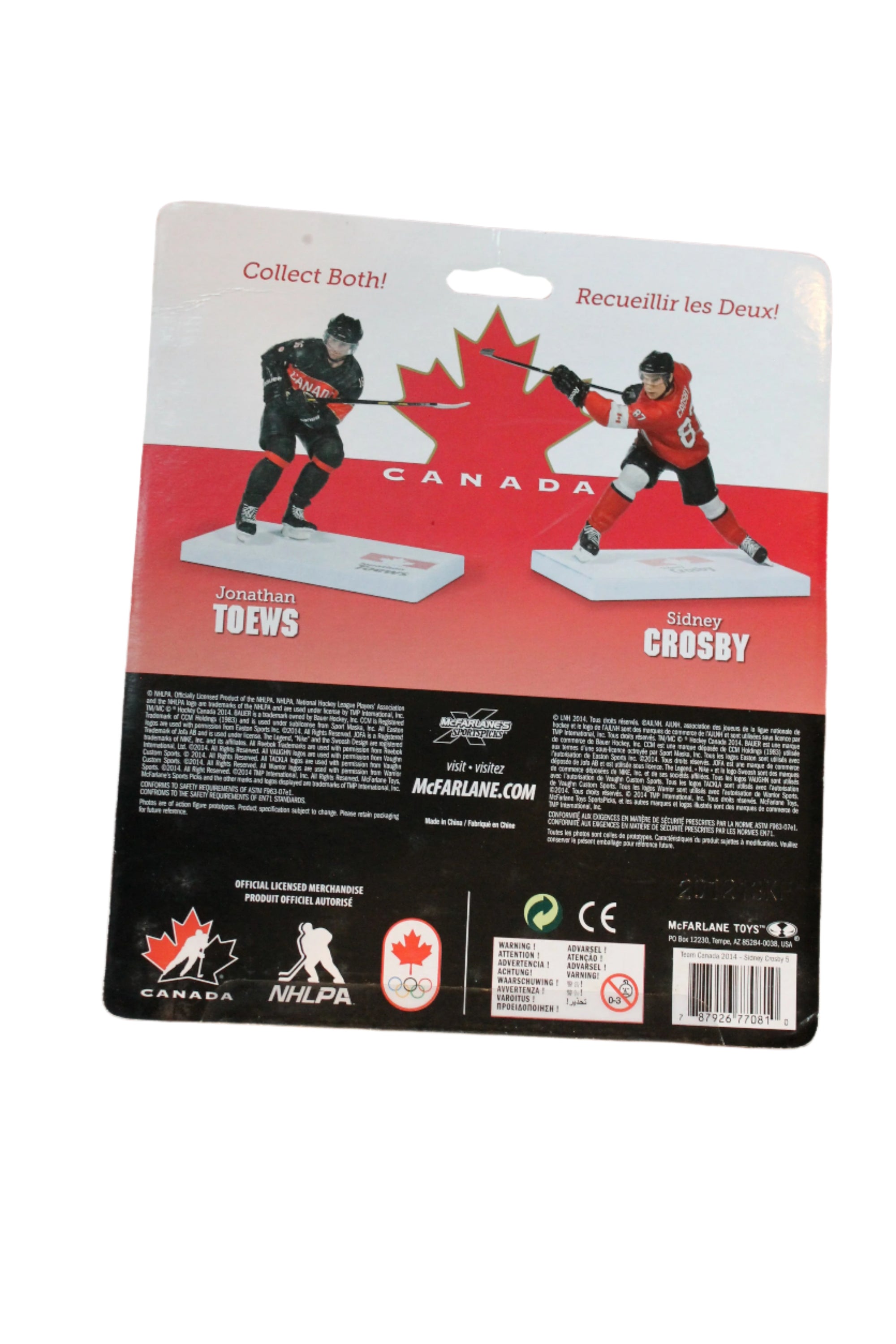 Sidney Crosby McFarlane Team Canada 2014 Sochi Olympics Action Figure