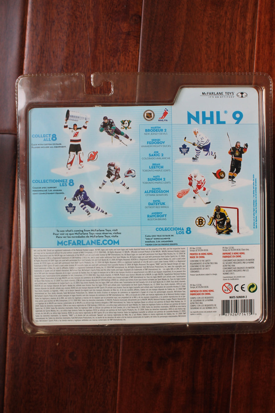 2004 Mcfarlane NHL Mats Sundin 2 Series 9 Toronto Maple