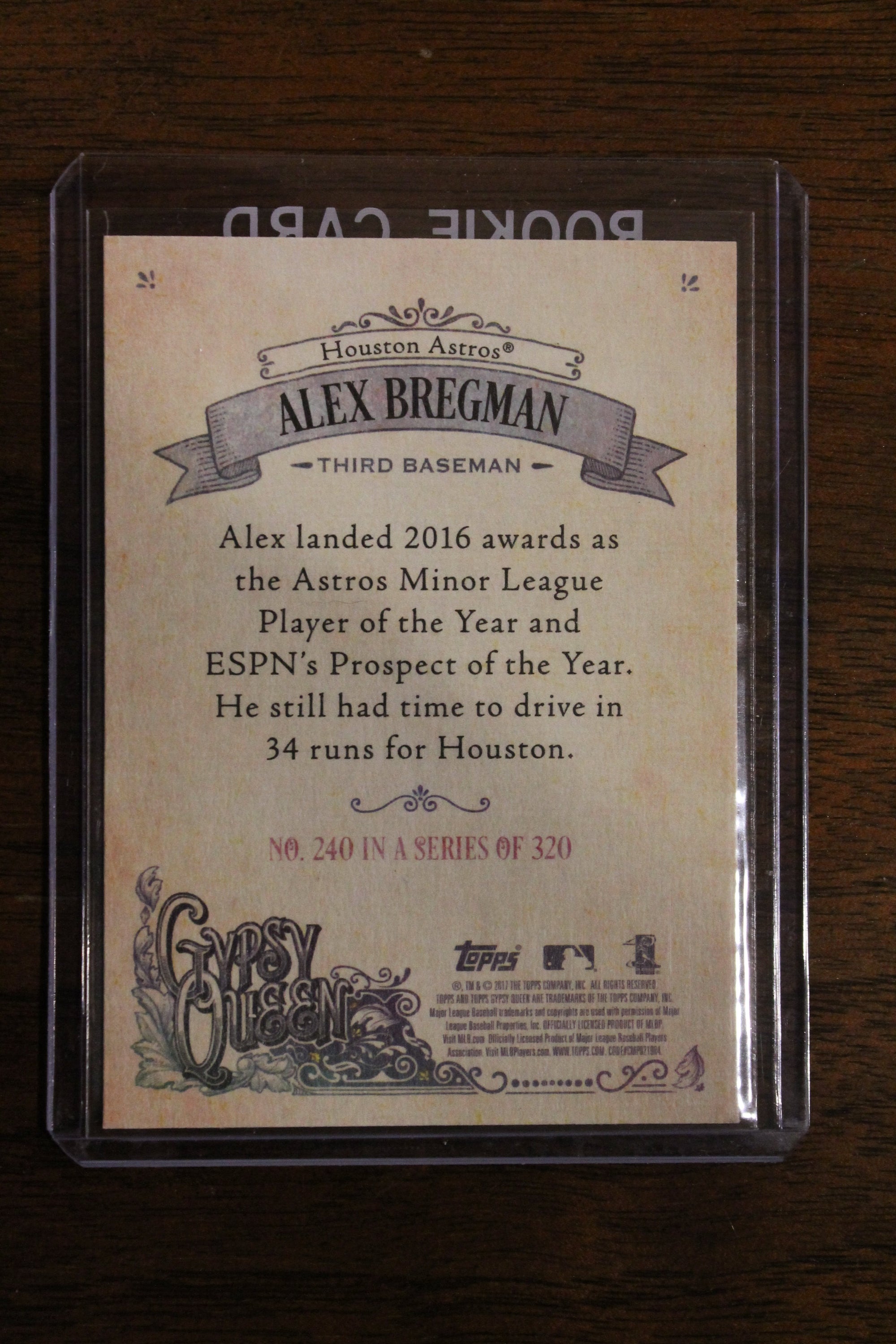 Alex Bregman 2017 Topps Gypsy Queen Rookie Card