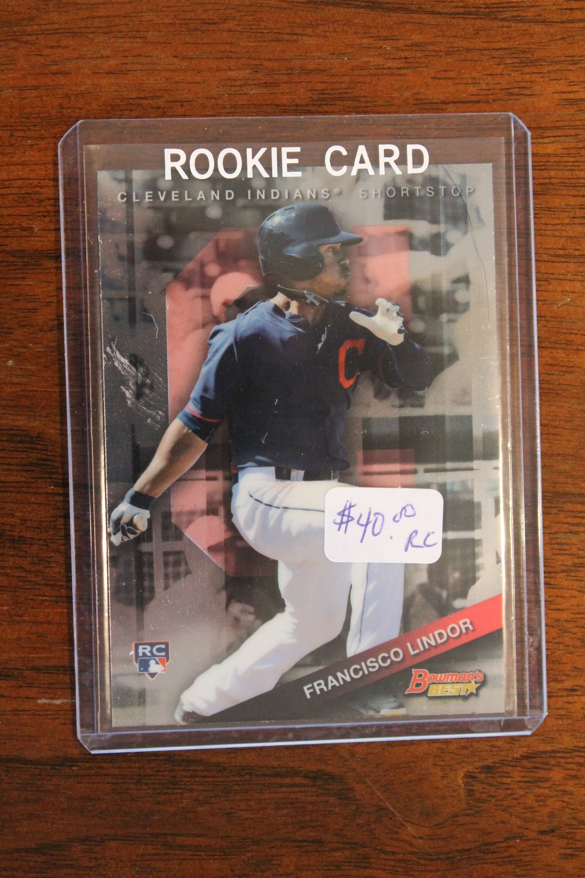 Francisco Lindor 2015 Bowman's Best Rookie Card