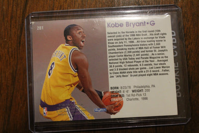 Kobe Bryant Hoops Rookie Card