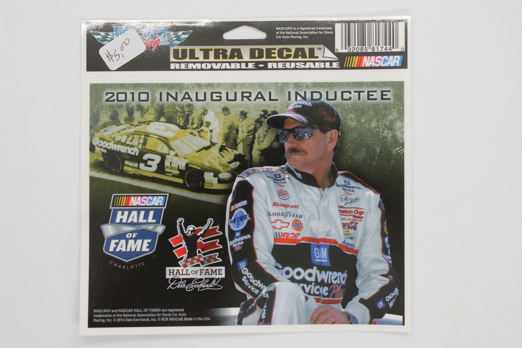 Dale Earnhardt SR #3 (Hall of Fame) Ultra Decal