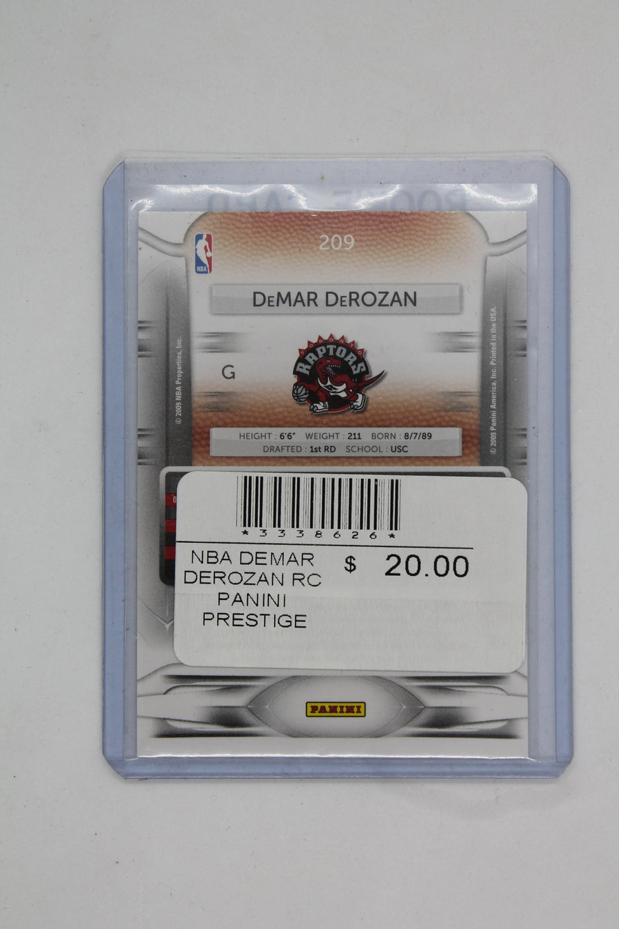 DeMar DeRozan 2009-10 Panini Prestige Rookie Card