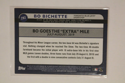 Bo Bichette 2020 Topps Big League Orange Rookie Card