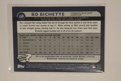 Bo Bichette 2020 Topps Big League Rookie Card