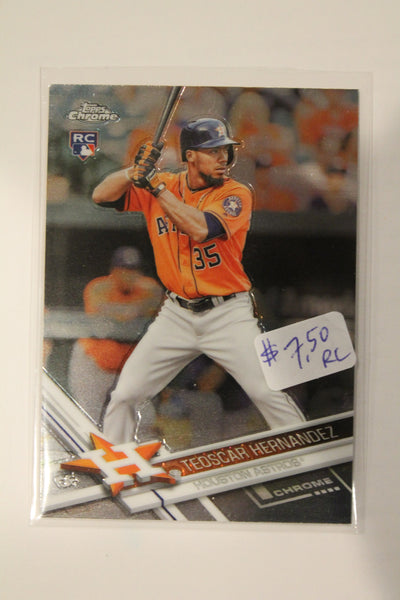 Teoscar Hernandez 2017 Topps Chrome Rookie Card