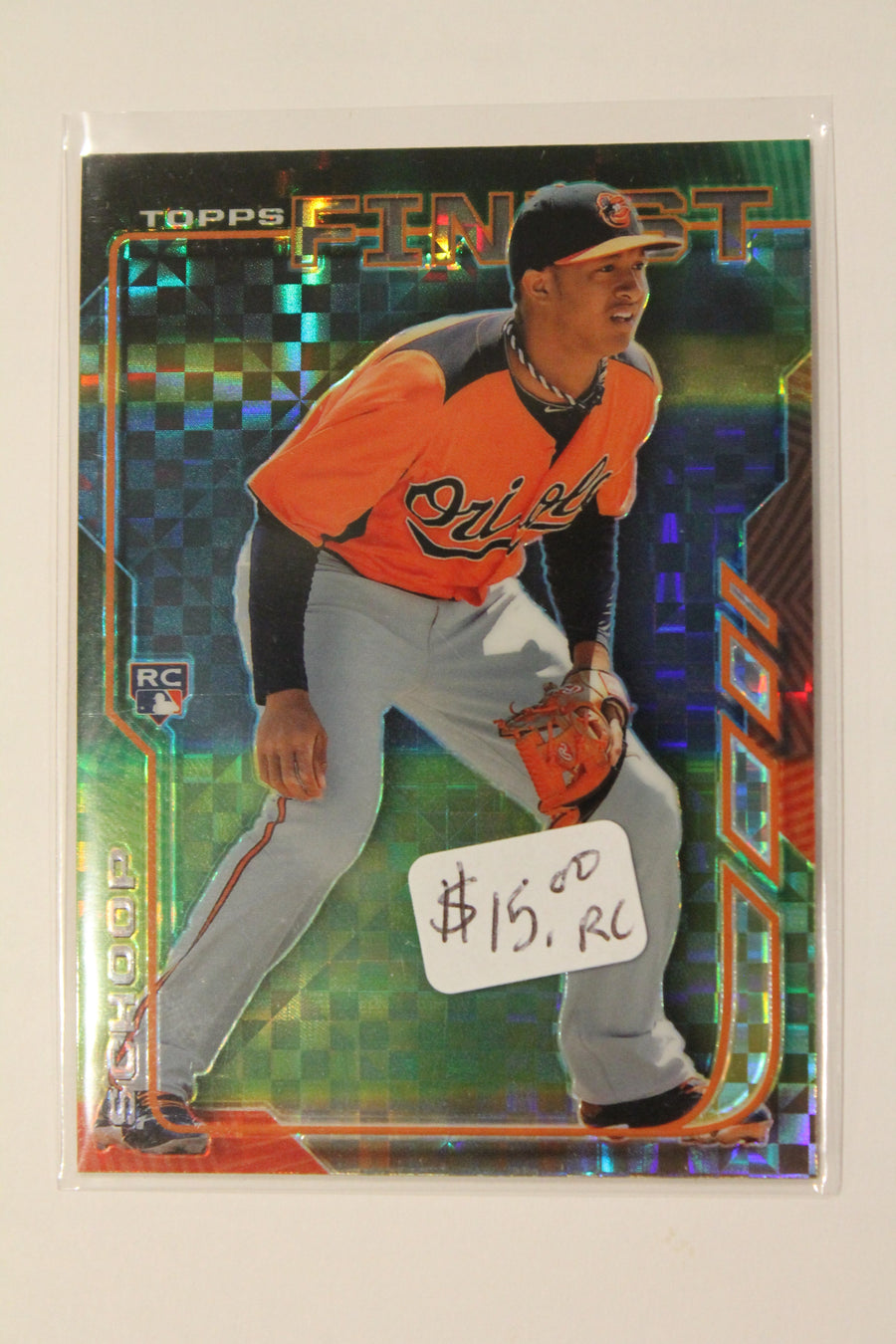 Jonathan Schoop 2014 Topps Finest X-Fractor Rookie Card