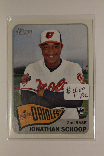 Jonathan Schoop 2014 Topps Heritage Rookie Card