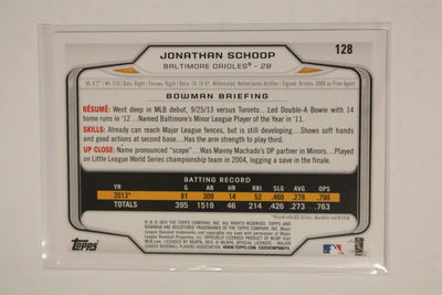 Jonathan Schoop 2014 Bowman Rookie Card