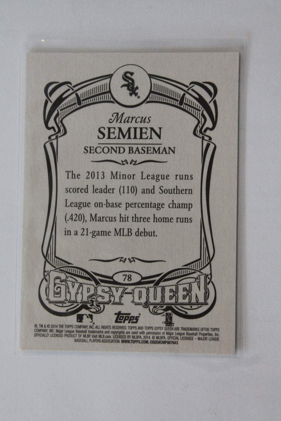 Marcus Semien 2014 Topps Gypsy Queen Rookie Card