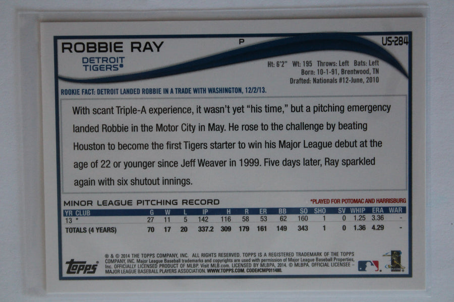 Robbie Ray 2014 Topps Update Series Rookie Card