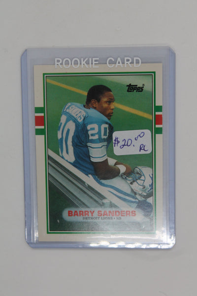 Barry Sanders 1989 Topps Traded Rookie Card