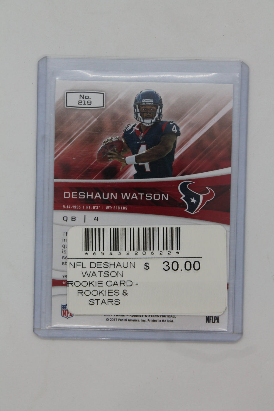 Deshaun Watson 2017 Panini Rookies & Stars Rookie Card