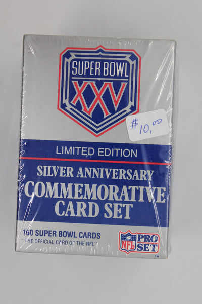 NFL Pro Set Super Bowl XXV Silver Anniversary Commemorative Set New Sealed