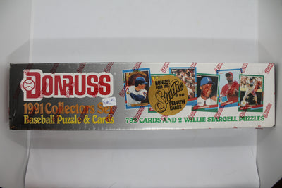 1991 Donruss Factory Baseball Set 792 Cards and Two Willie Stargell Puzzles