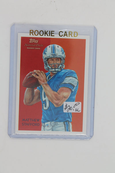 Matthew Stafford 2009 Topps National Chicle Rookie Card