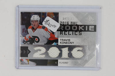 Travis Konecny 2016-17 Upper Deck SP Game Used - Rookie Relics Blends #RRB-TK Travis Konecny #/199