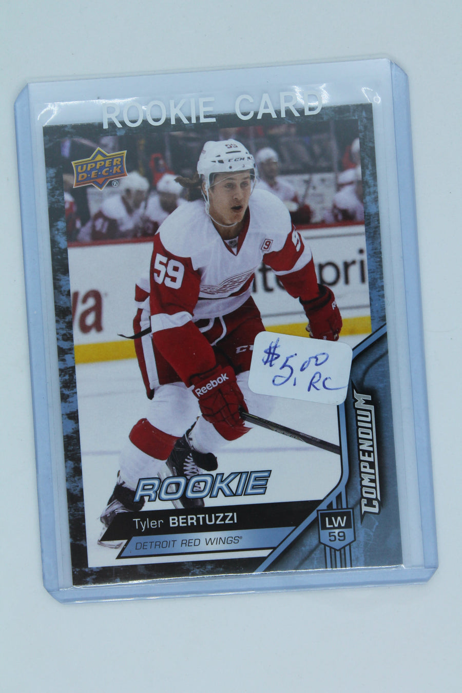 Tyler Bertuzzi 2016-17 Upper Deck Compendium Rookie Card