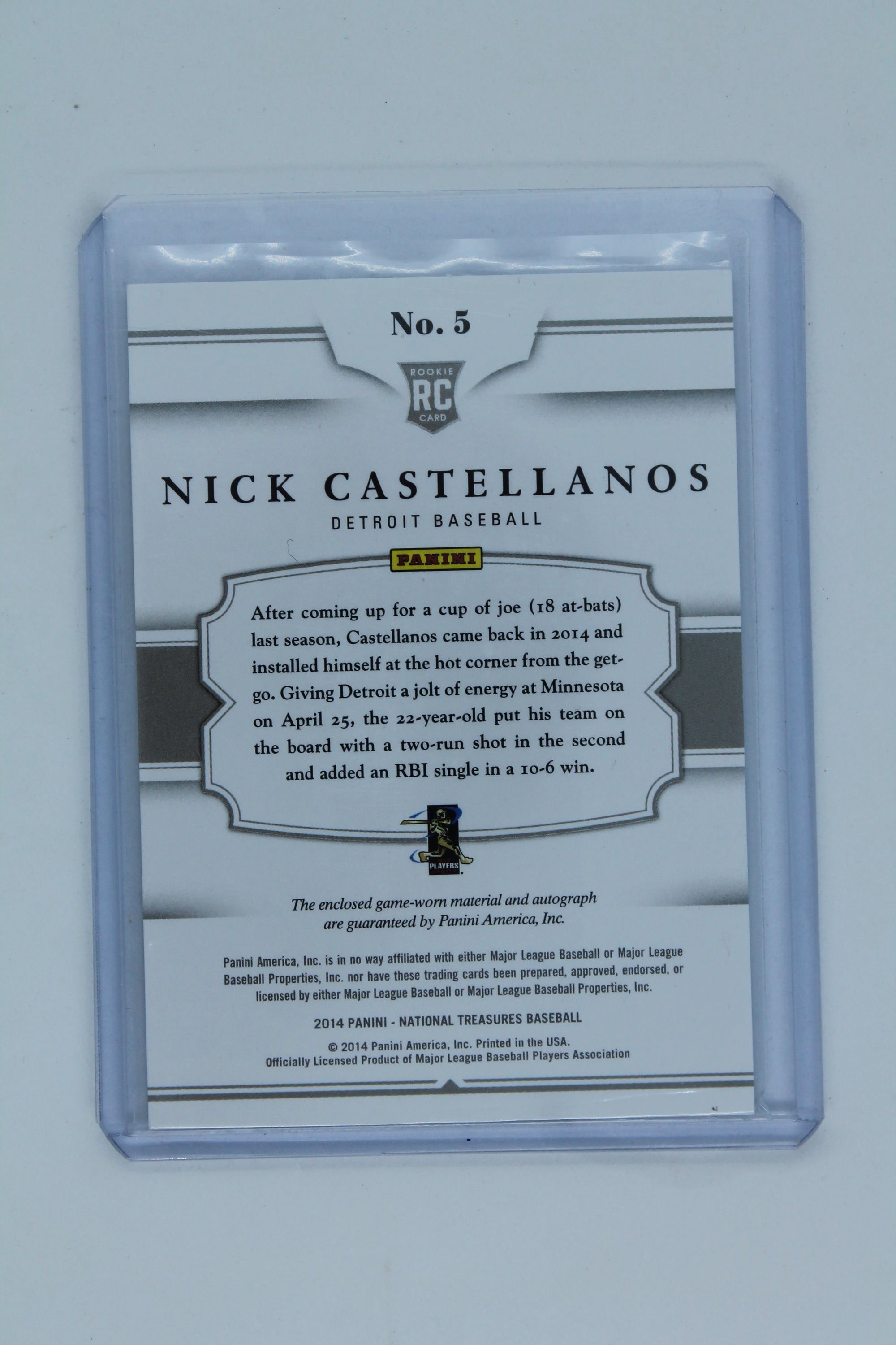 Nick Castellanos Autographed Game-Used Road Jersey