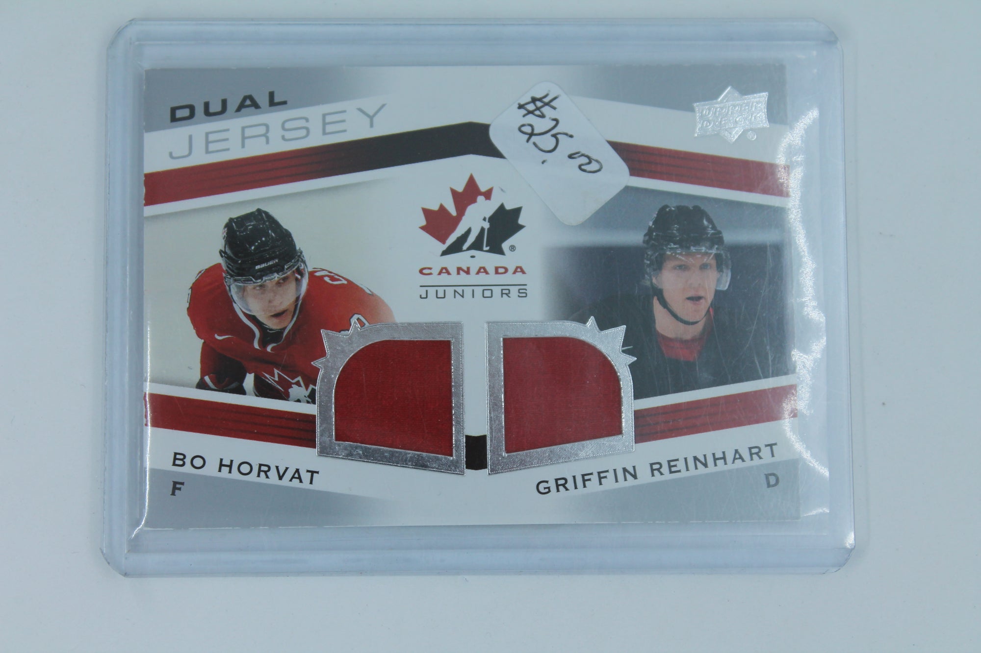 2014 Upper Deck Team Canada Juniors - Team Canada Dual Jersey - #TCD-BG Bo Horvat, Griffin Reinhart