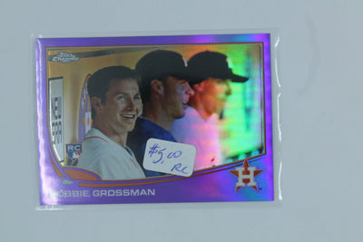 Robbie Grossman 2013 Topps Chrome - Retail Purple Refractor Rookie Card