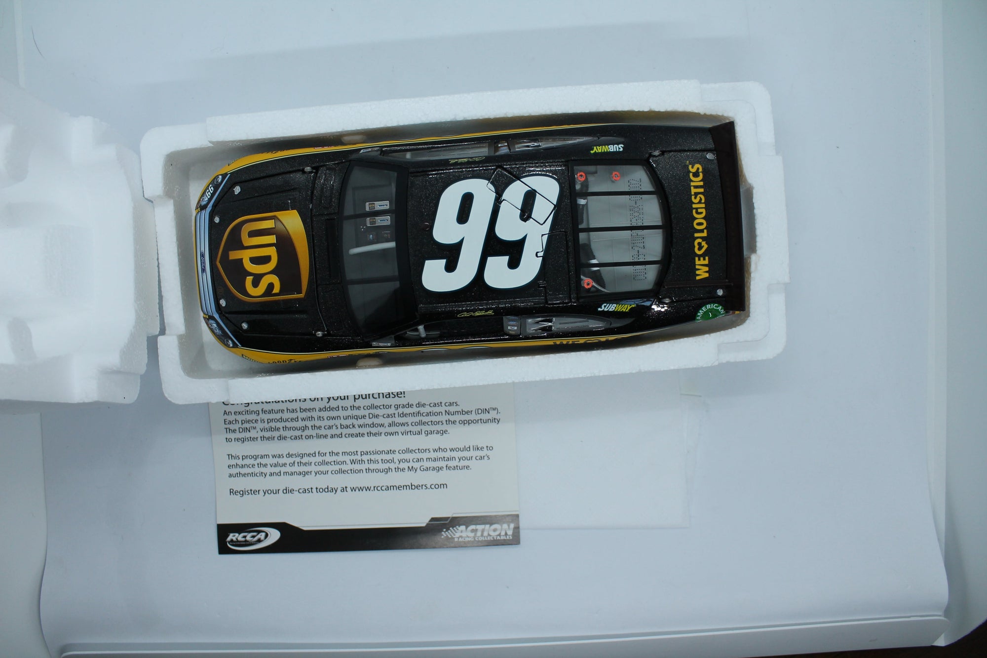 Carl Edwards #99 UPS 2012 Fusion Galaxy 1:24 Diecast - 1 of 72
