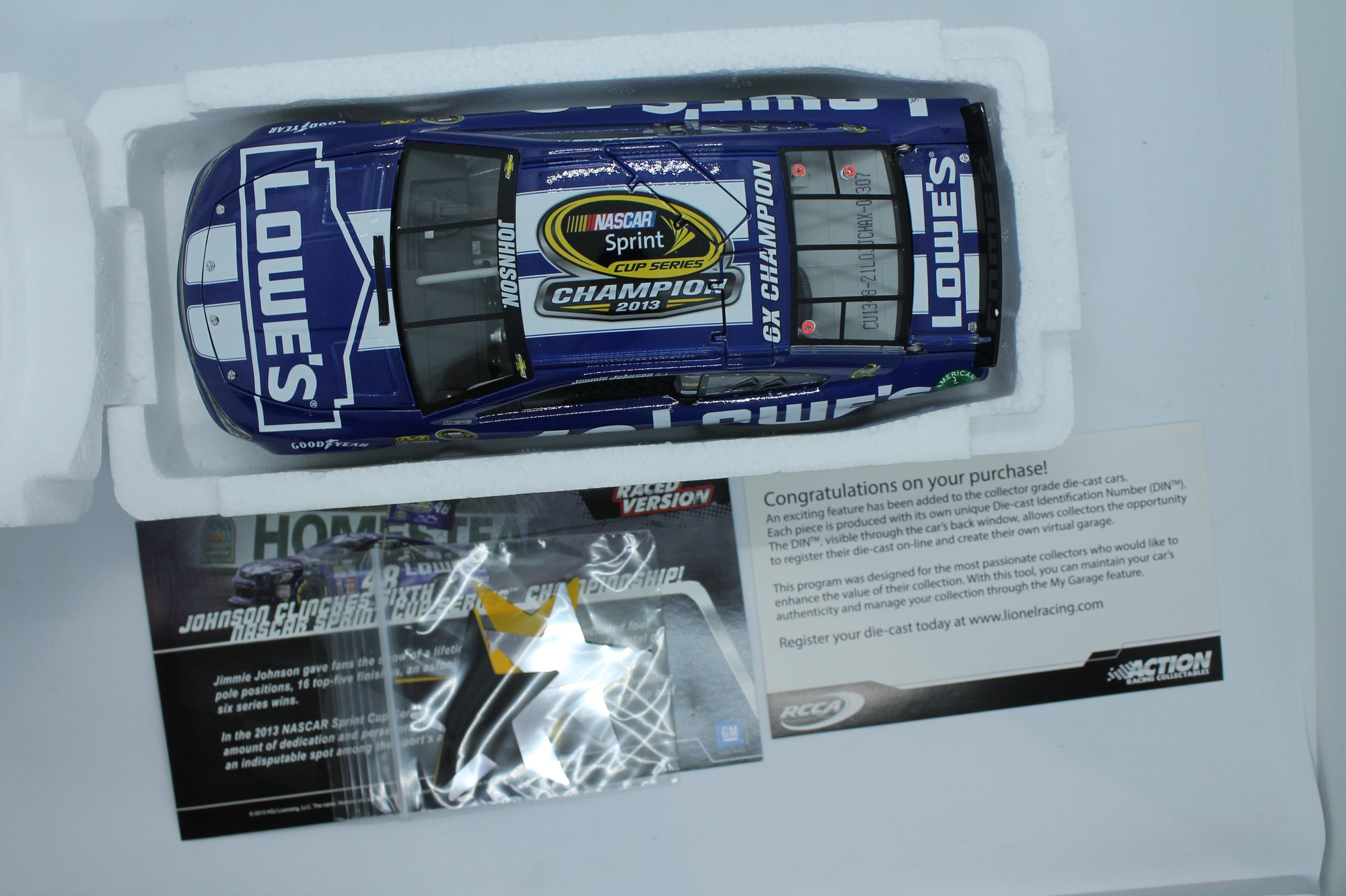 Jimmie Johnson #48 Lowe's 2013 Champion SS 1:24 Diecast