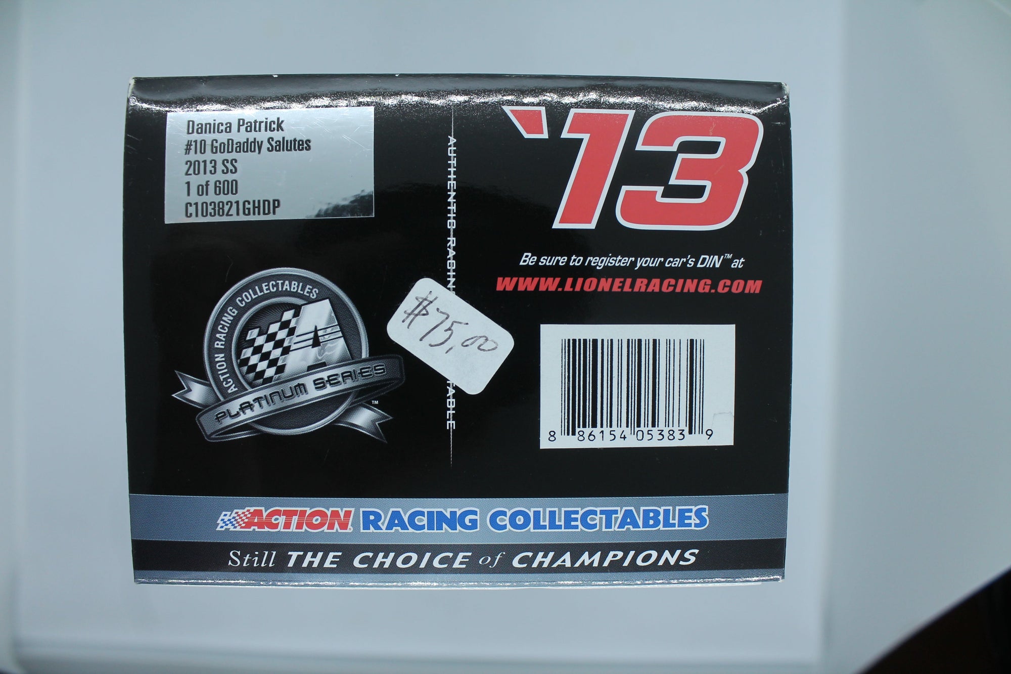 Danica Patrick #10 GoDaddy Salutes 2013 SS 1:24 Diecast