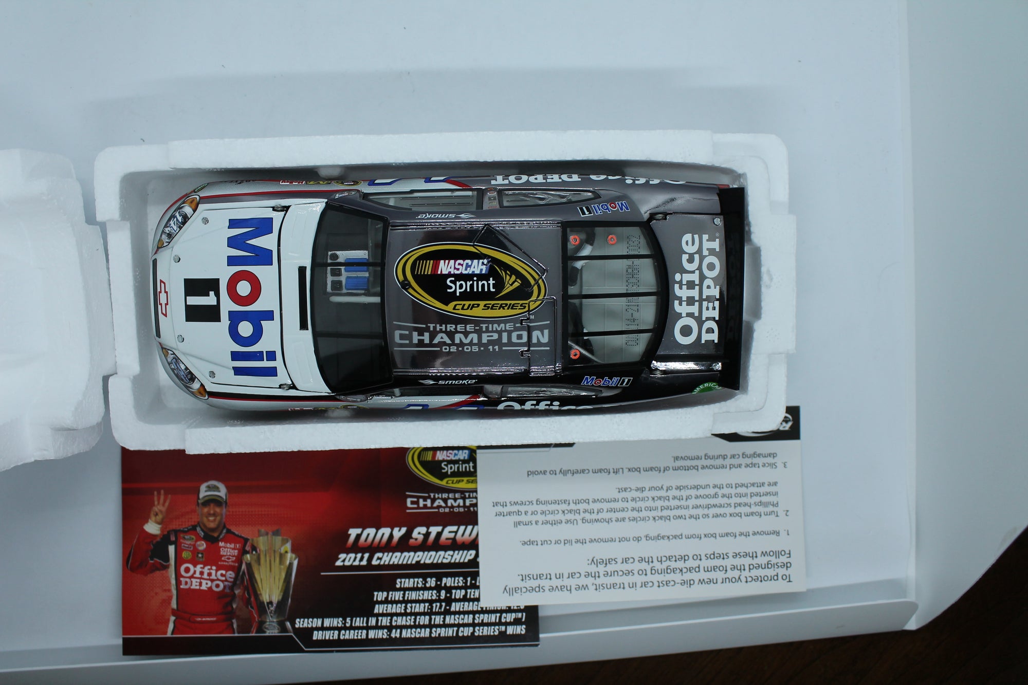 Tony Stewart #14 Mobile 1 2011 Champion Impala 1:24 Diecast 1 of 114