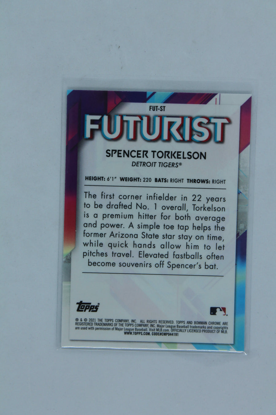 Spencer Torkelson  2021 Bowman - Futurist #FUT-ST   PRC